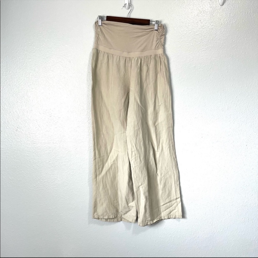 Linen pull on pants
